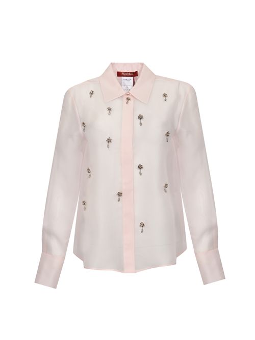 Camicia MSEAGI in organza di seta Rosa MAX MARA STUDIO | 2616261013600009